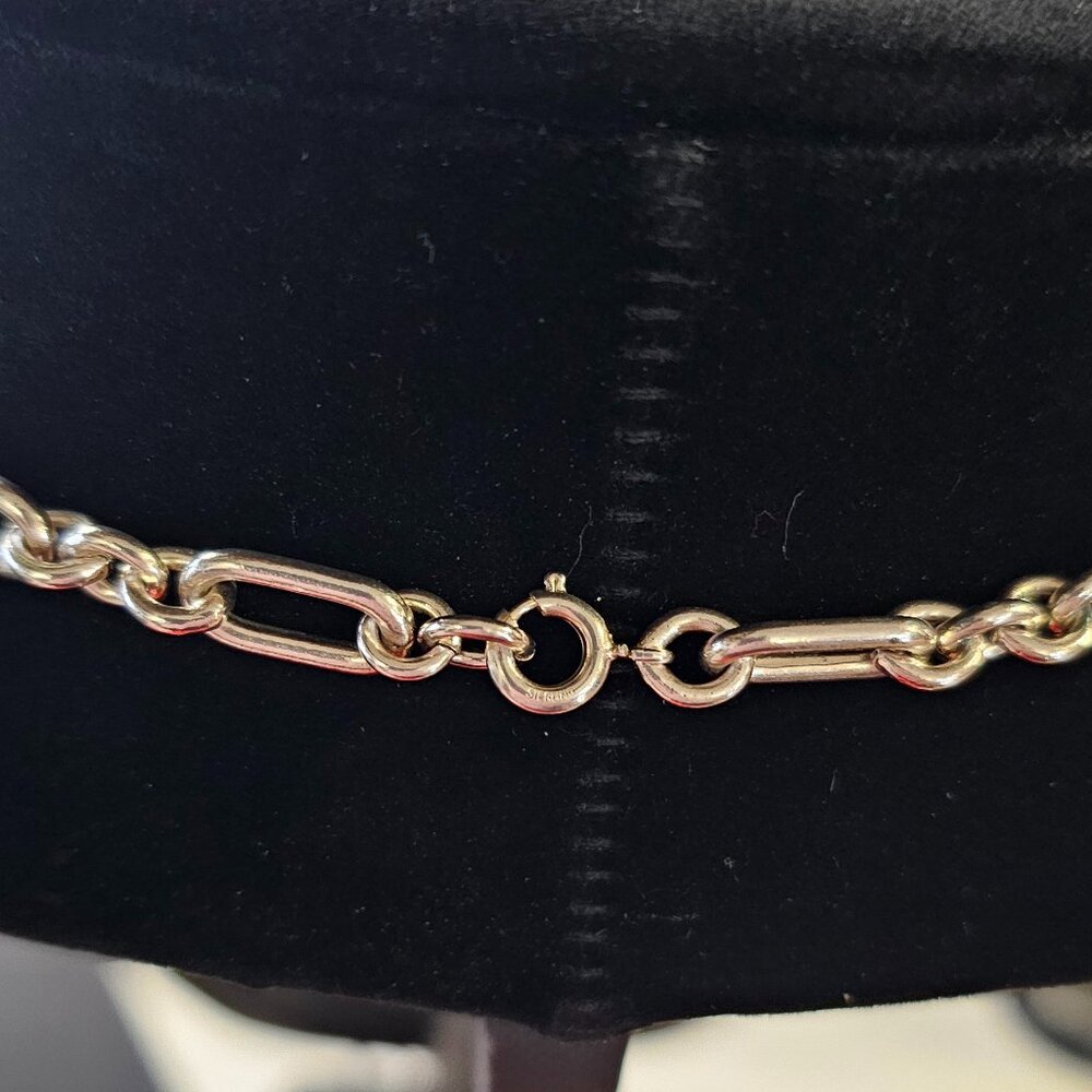 ✨ Sterling Silver Paperclip Link Necklace – 32” Long Chain ✨ - Picture 6 of 10